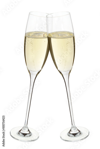 Champagner Sekt Gläser Anstoßen Prosit Feier
