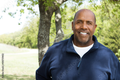 African American man exercising 