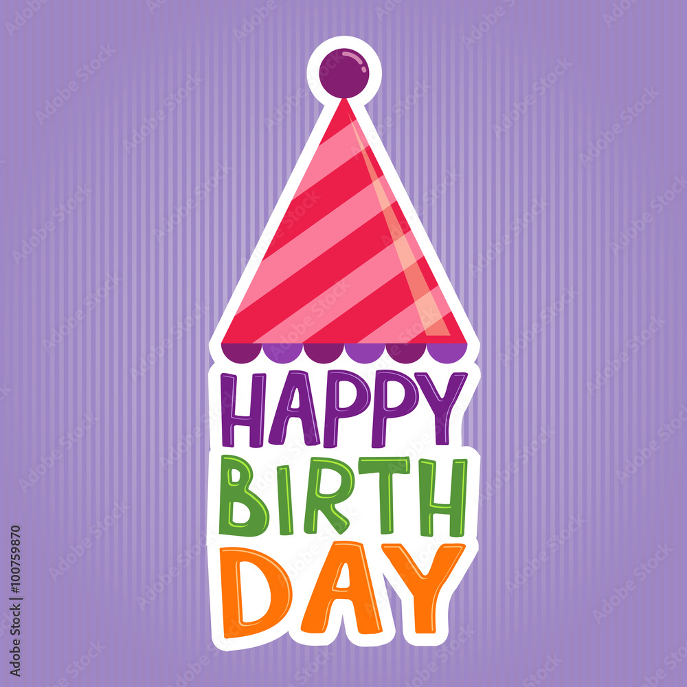 Happy Birthday Greeting Sticker Happy Birthday Greeting Sticker