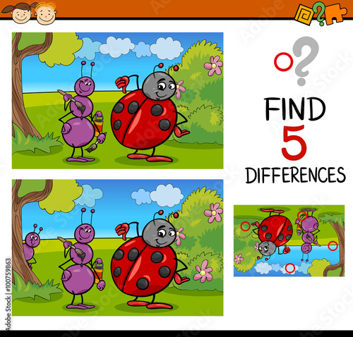 preschool differences task