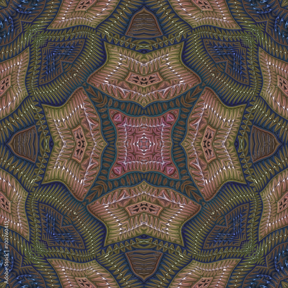 Fototapeta premium Ornamental pattern tile