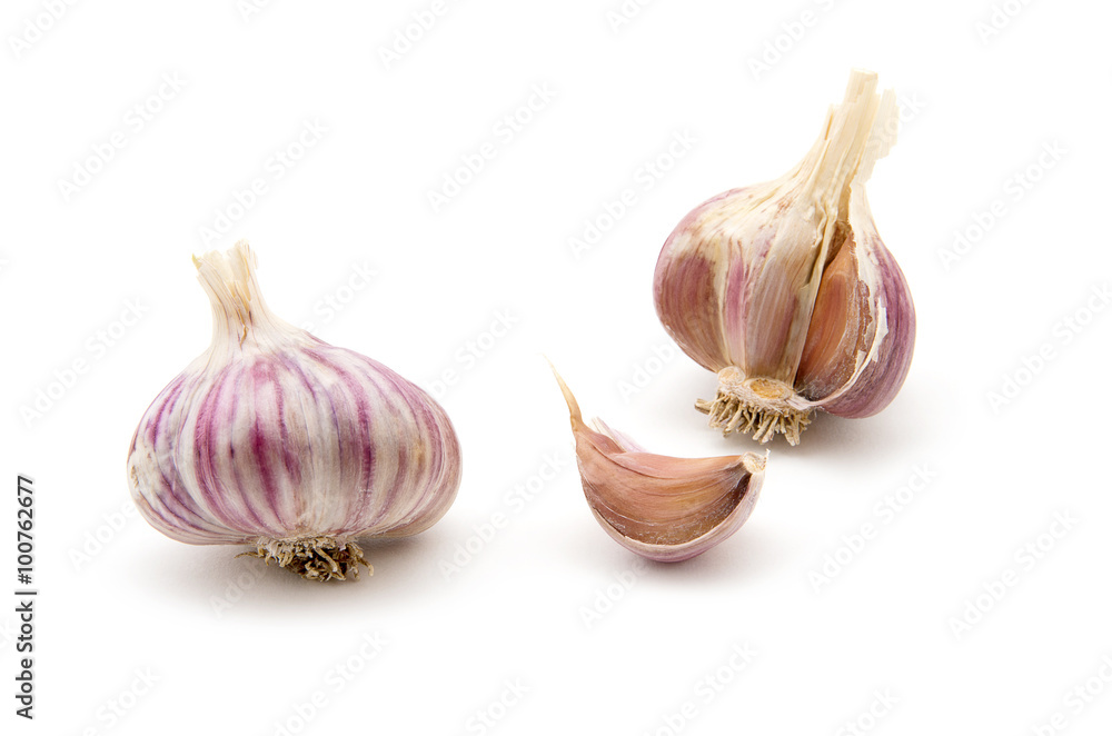 Obraz premium garlic isolated on white background