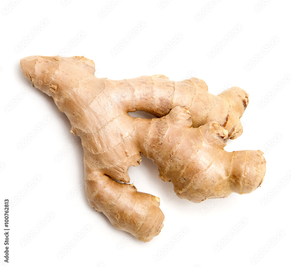 ginger on white background ginger on white background