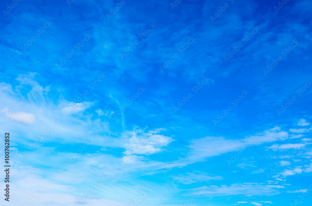 Blue sky with clouds background Blue sky with clouds background