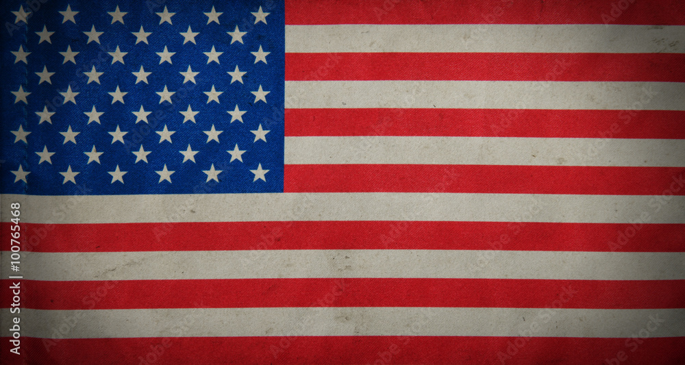 Naklejka premium Flag of USA