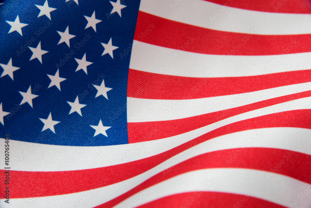 Naklejka premium Flag of USA