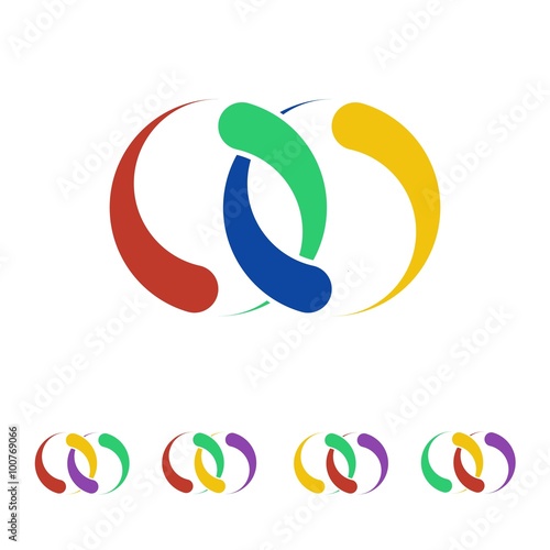 digital printing logo icon Vector