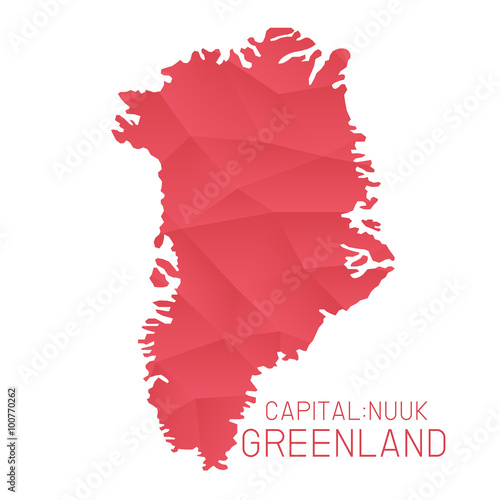 Greenland map geometric texture background
