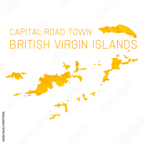 British virgin islands map geometric texture background