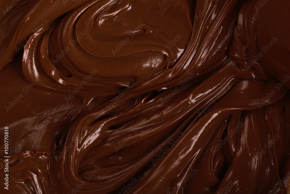 Background of thick melted milk chocolate, close-up Background of thick melted milk chocolate, close-up