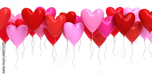 Red and pink ballons