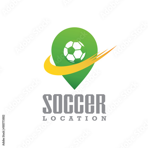 soccer location logo icon