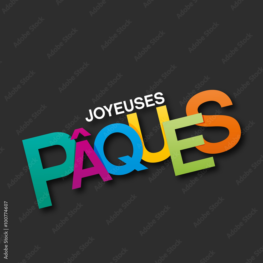 Fototapeta premium joyeuses pâques