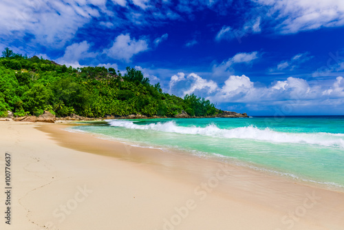 Tropical beach. The Seychelles