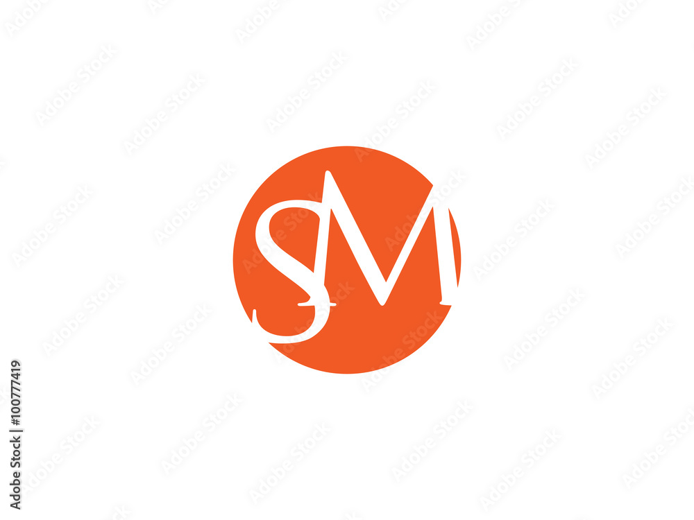 Double SM letter logo Double SM letter logo