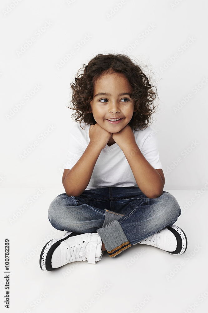 Young handsome lad sitting in studio Young handsome lad sitting in studio