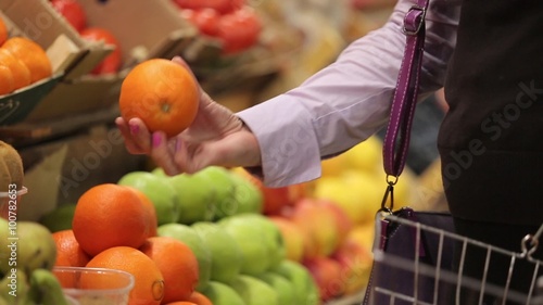 Choice fruits at market