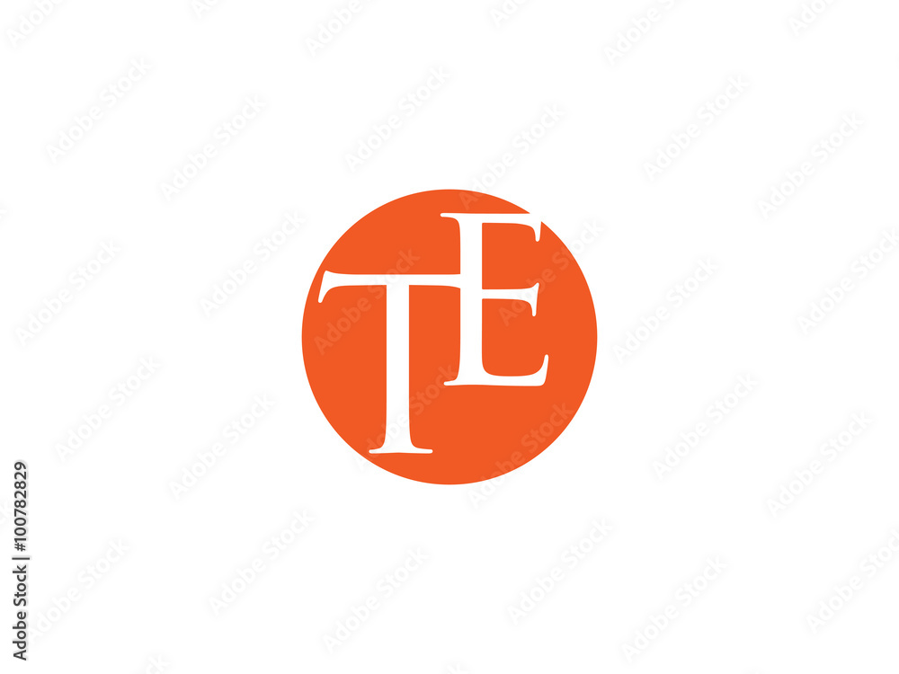 Double TE letter logo Double TE letter logo