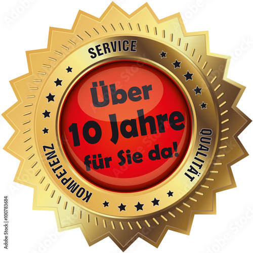 Button Gold Jubiläum 10 Jahre