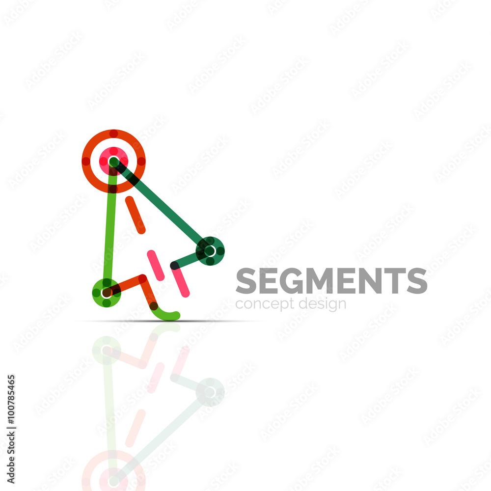 Arrow icon vector logo. Company branding element Arrow icon vector logo. Company branding element