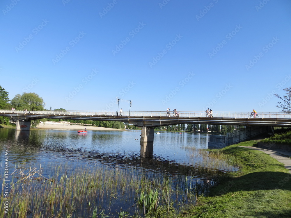 Bridge across the river Bridge across the river