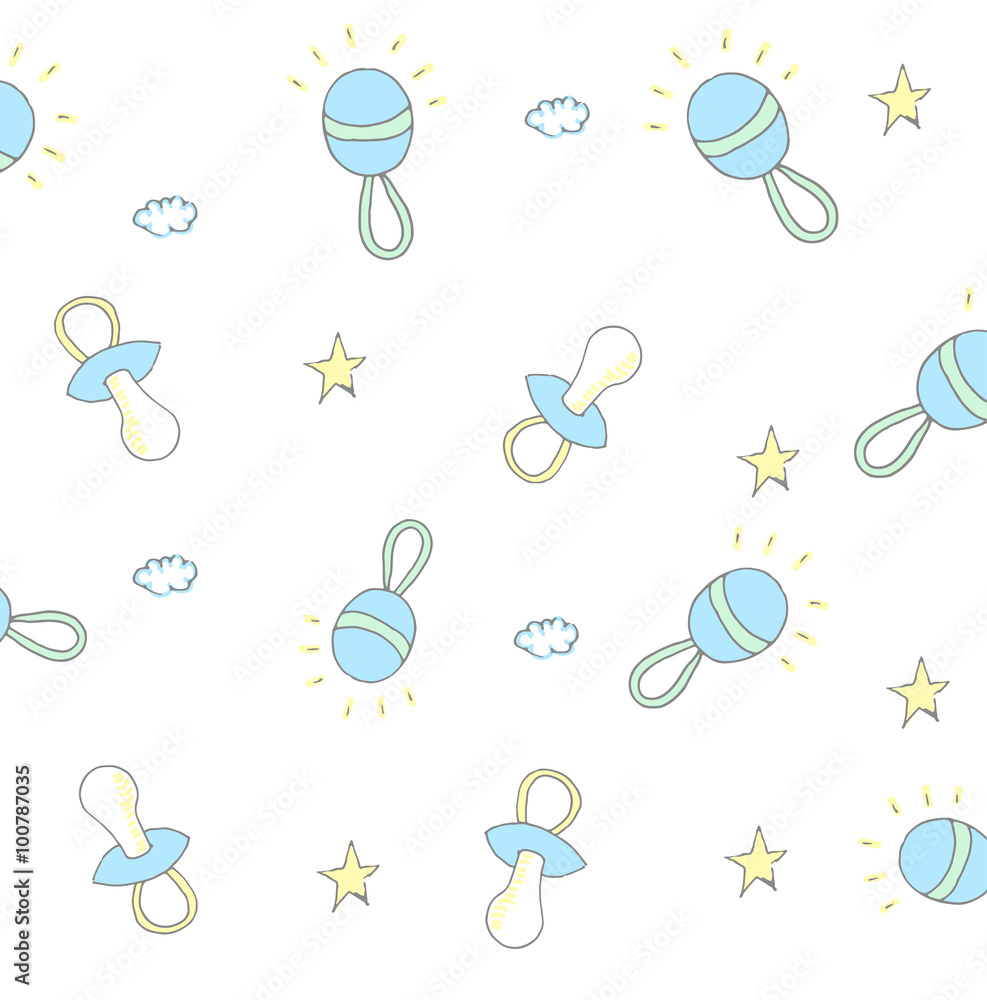 Baby Rattle Illustration