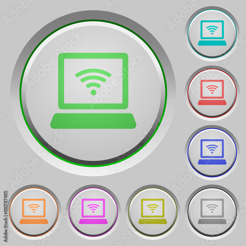 Wireless computer push buttons