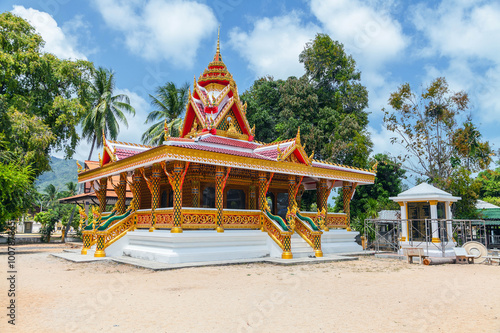 Buddhist temple on the island of Koh Samui in Thailand