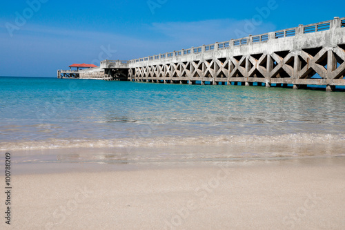 Blue sea and white sand beaches Andaman Sea, Thailand