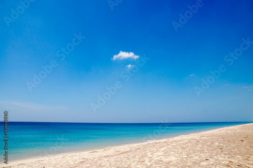 Blue sea and white sand beaches Andaman Sea, Thailand