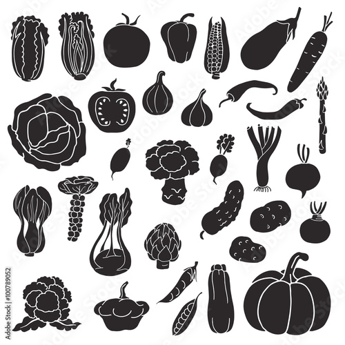 Icons of vegetables