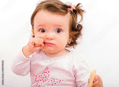 Foto Adorable baby girl