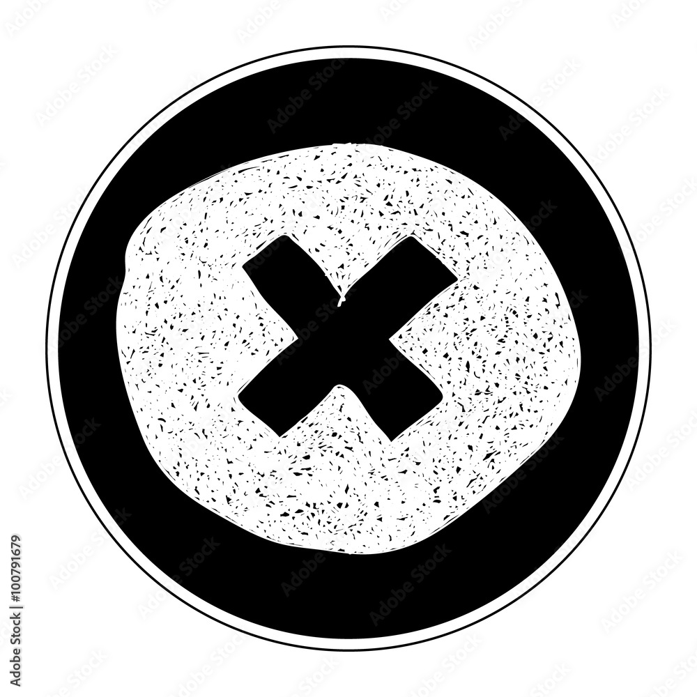 Obraz premium Simple doodle of a cross