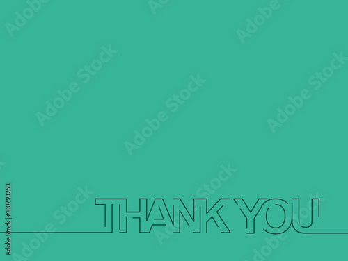Thank You Text Design