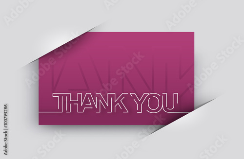 Thank You Text Design