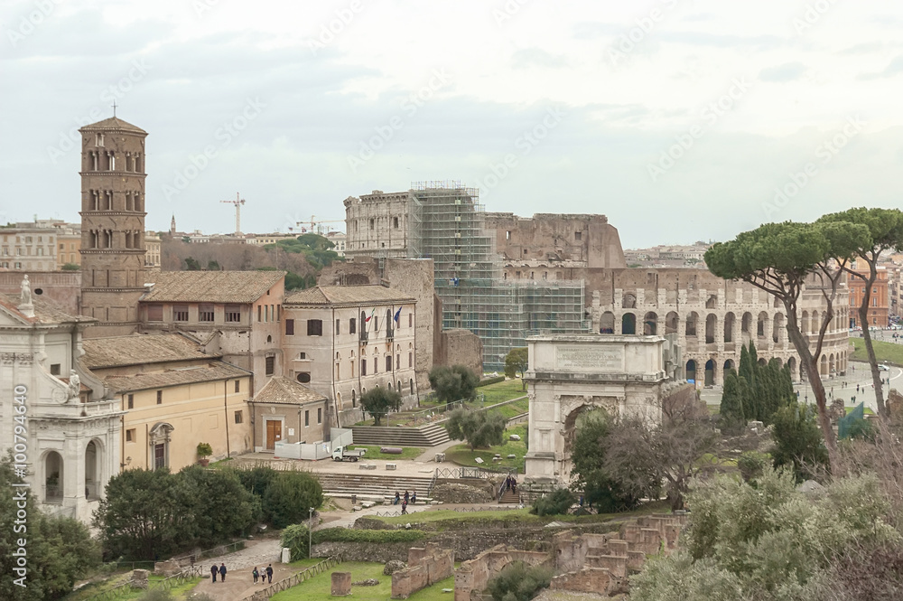 rome, imperial forum, palatino