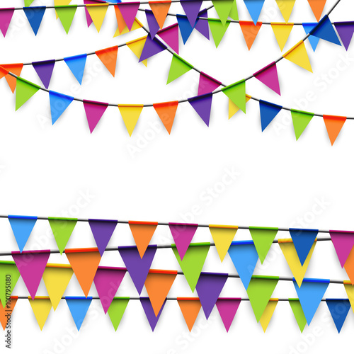party garlands colored
