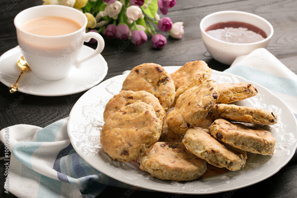 Baked English biscuits Baked English biscuits