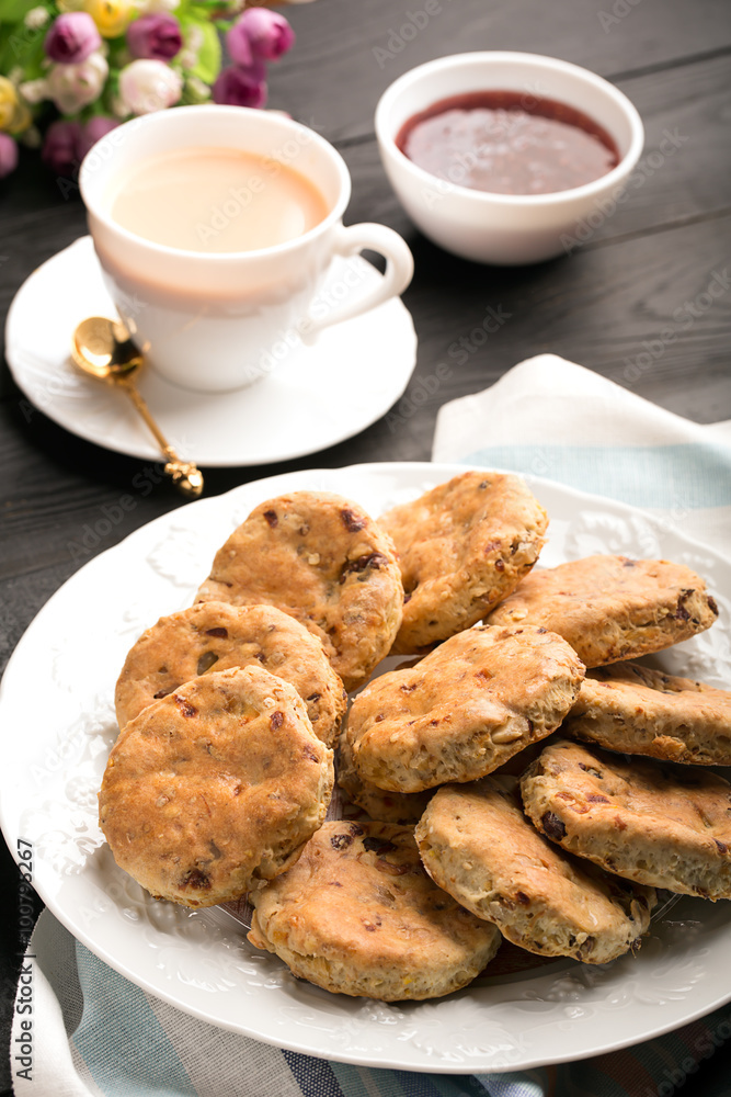 Baked English biscuits Baked English biscuits