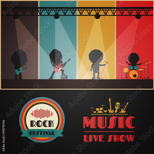 rock concert stage