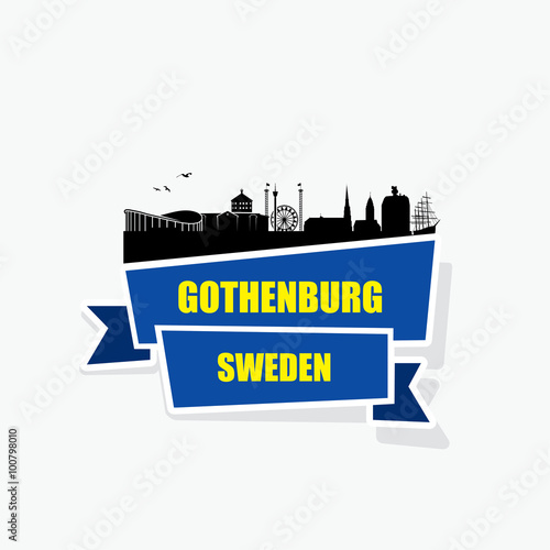 Gothenburg ribbon banner 