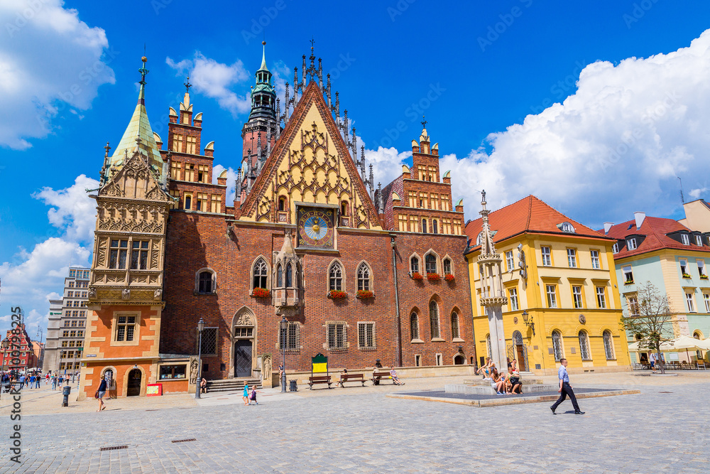 Naklejka premium City Hall in Wroclaw