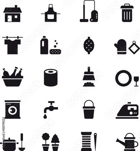 HOUSEKEEPING black icons pack