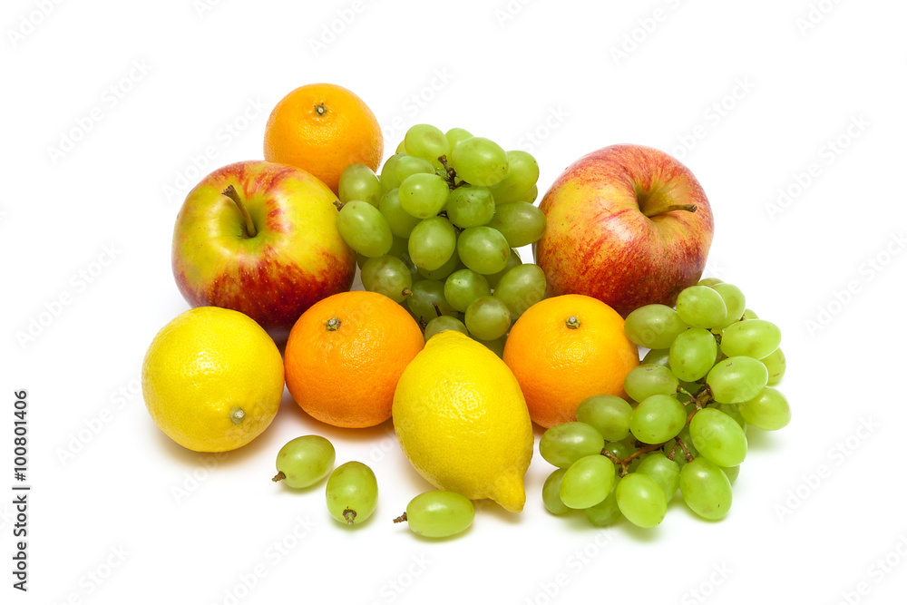 ripe fruit isolated on a white background