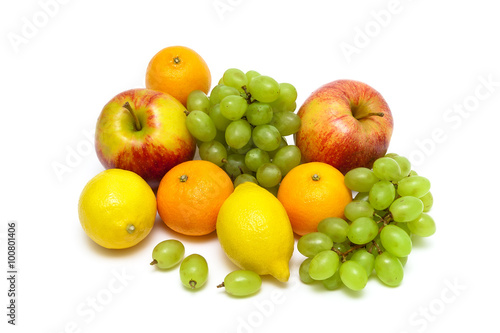 ripe fruit isolated on a white background