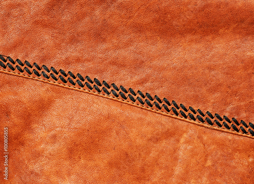 Brown leather background