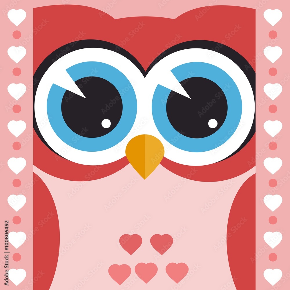 card with cute owl