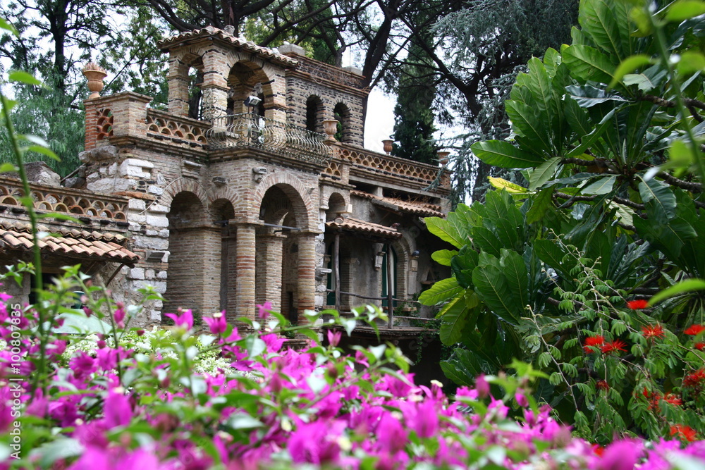 Obraz premium Giardini della Villa Communale in Taormina, Sizilien, Italien