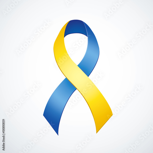 World AIDS symbol people with Down syndrome