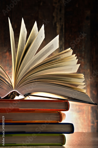 Obraz na plátně Composition with hardcover books